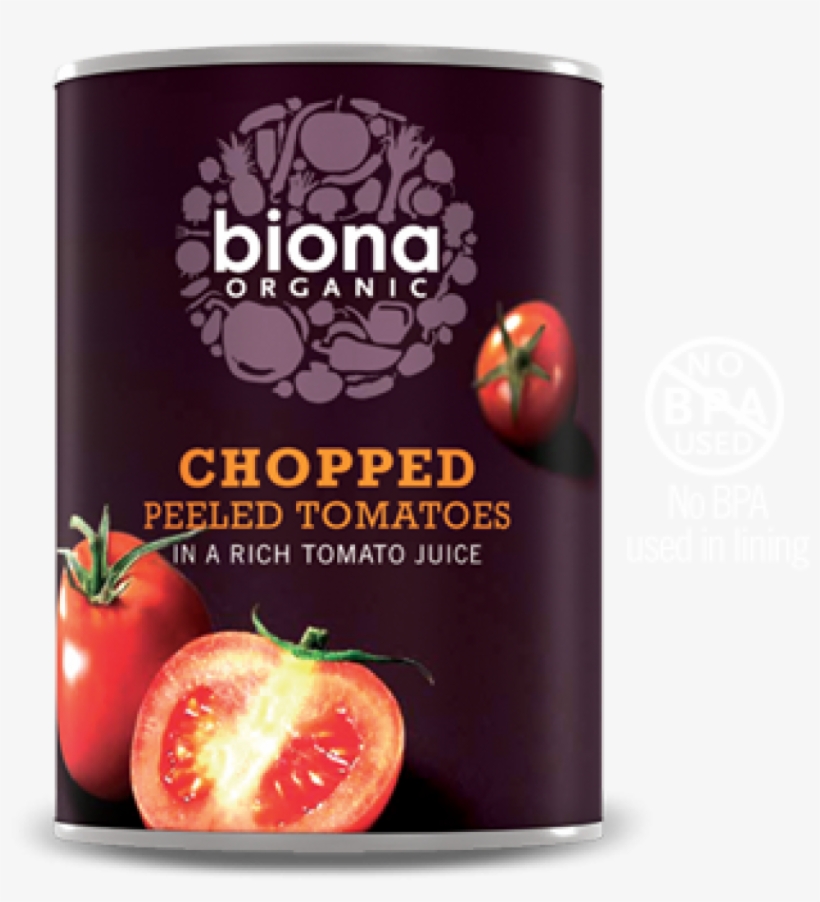Biona Organic Chopped Tomatoes 400g, transparent png