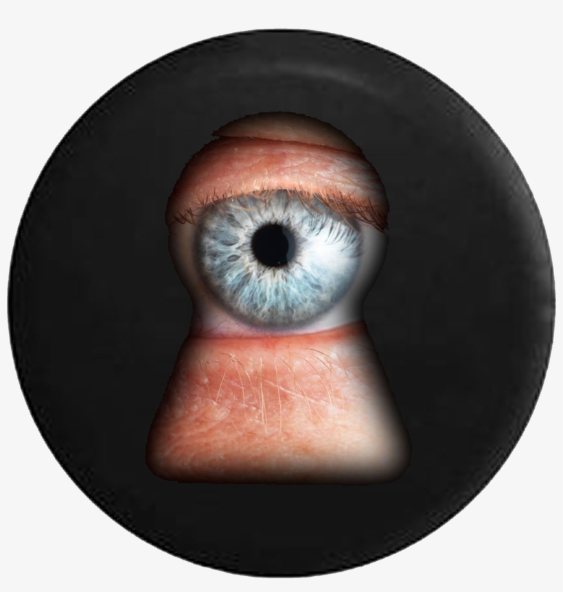 Eye Looking Through A Keyhole Jeep Camper Spare Tire - Invade Definition, transparent png
