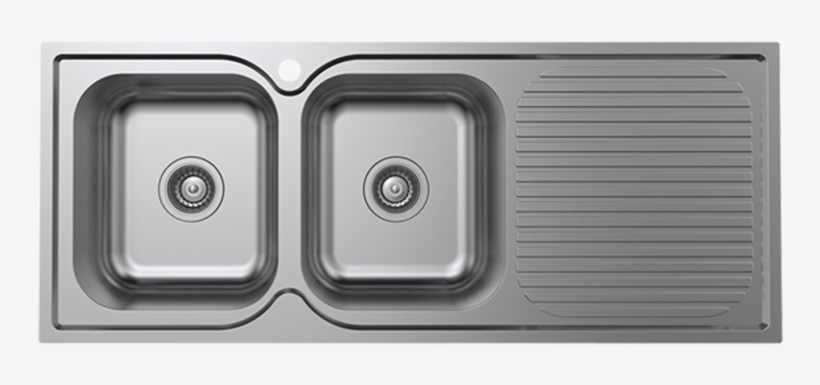 Mondella 1180mm Stainless Steel Cadenza Left Hand Double - Kitchen Sink, transparent png