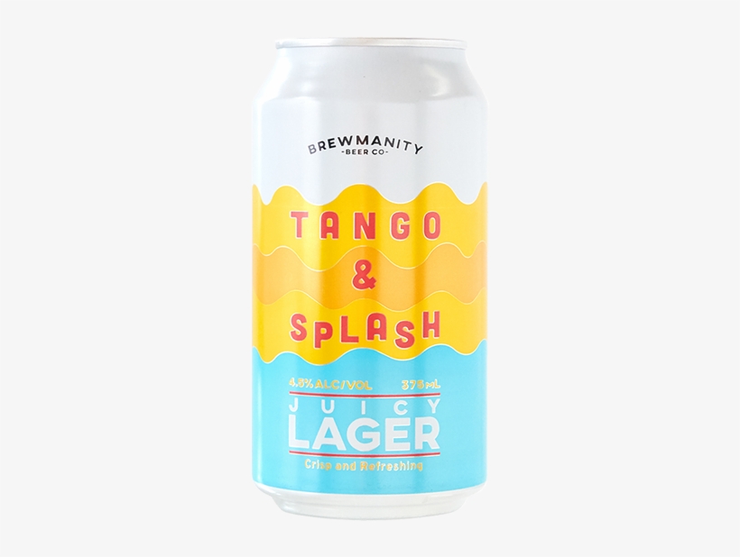Brewmanity Tango & Splash Juicy Lager - Caffeinated Drink, transparent png