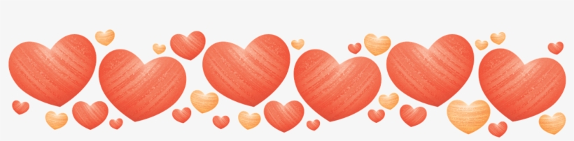 Heart Shimmer Gold Red Border Festive Celebrate - Heart Border Horizontal Png, transparent png
