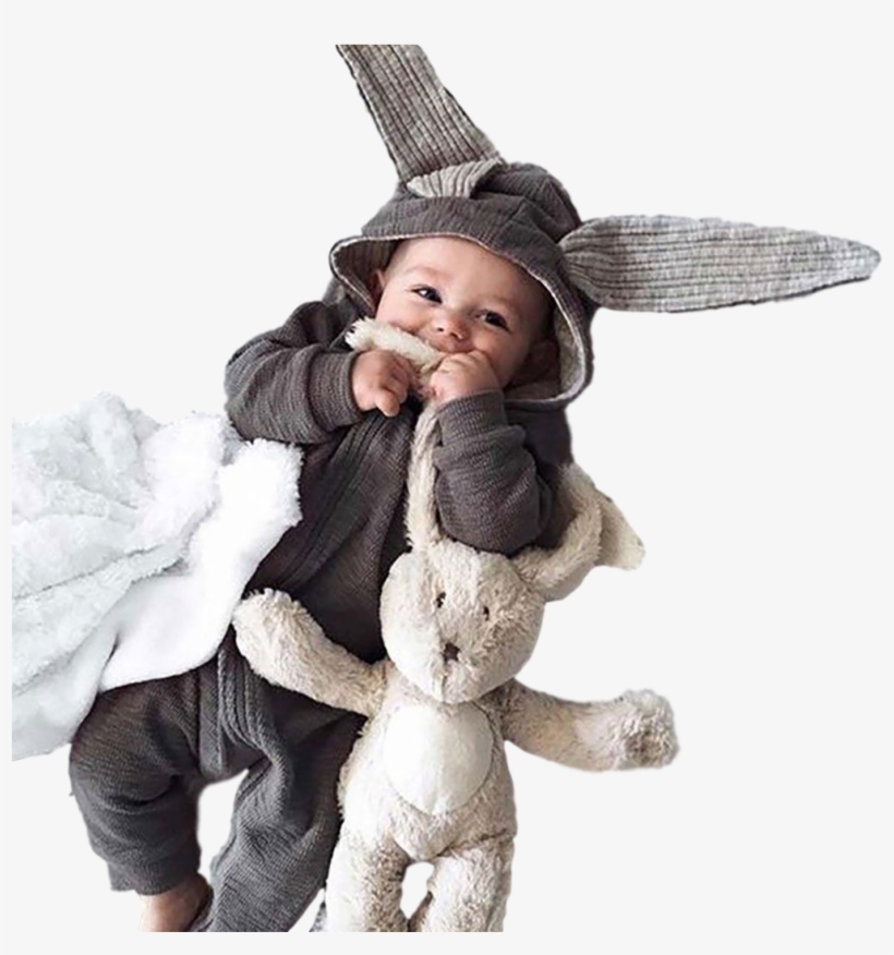 Cute Bunny Rabbit Baby Romper - Kombinezon Krolik Dla Niemowlaka, transparent png