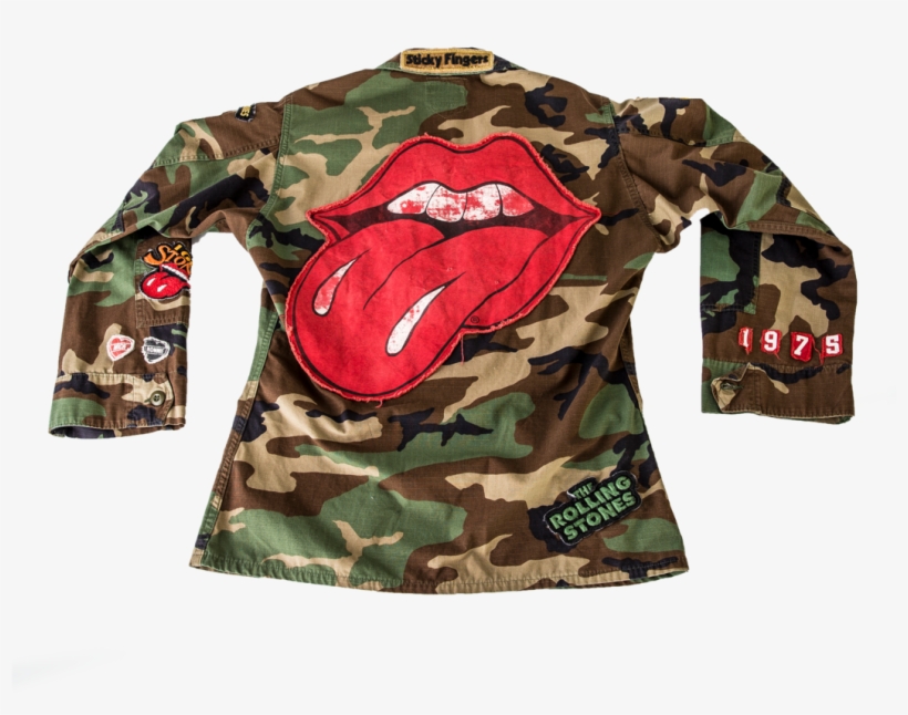 Rolling Stones Camo Jacket By Madeworn - Military Uniform, transparent png