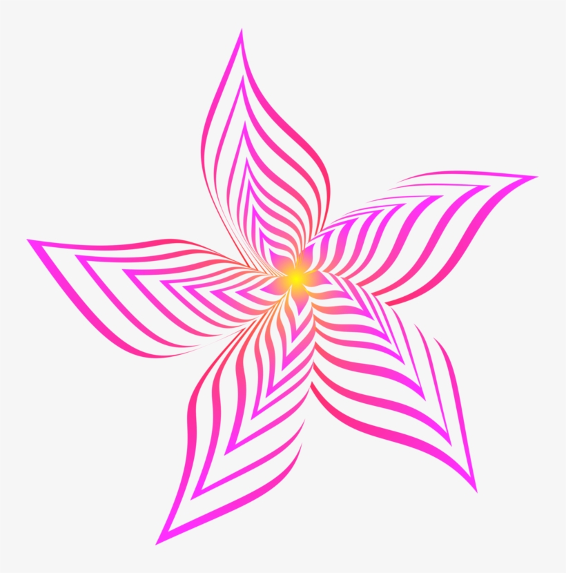 Petal Flower Abstract Art Drawing Line Art - Abstract Flower Art Drawing, transparent png