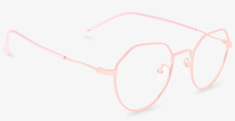 Corner View Of Osbourne Pink Oval Glasses Made From - Tints And Shades, transparent png