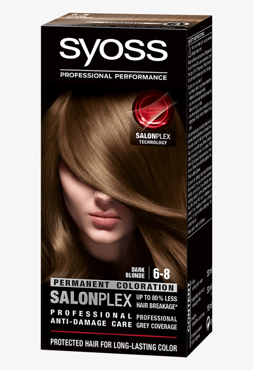 Syoss Com Color Salonplex 6 8 Dark Blonde - Syoss, transparent png