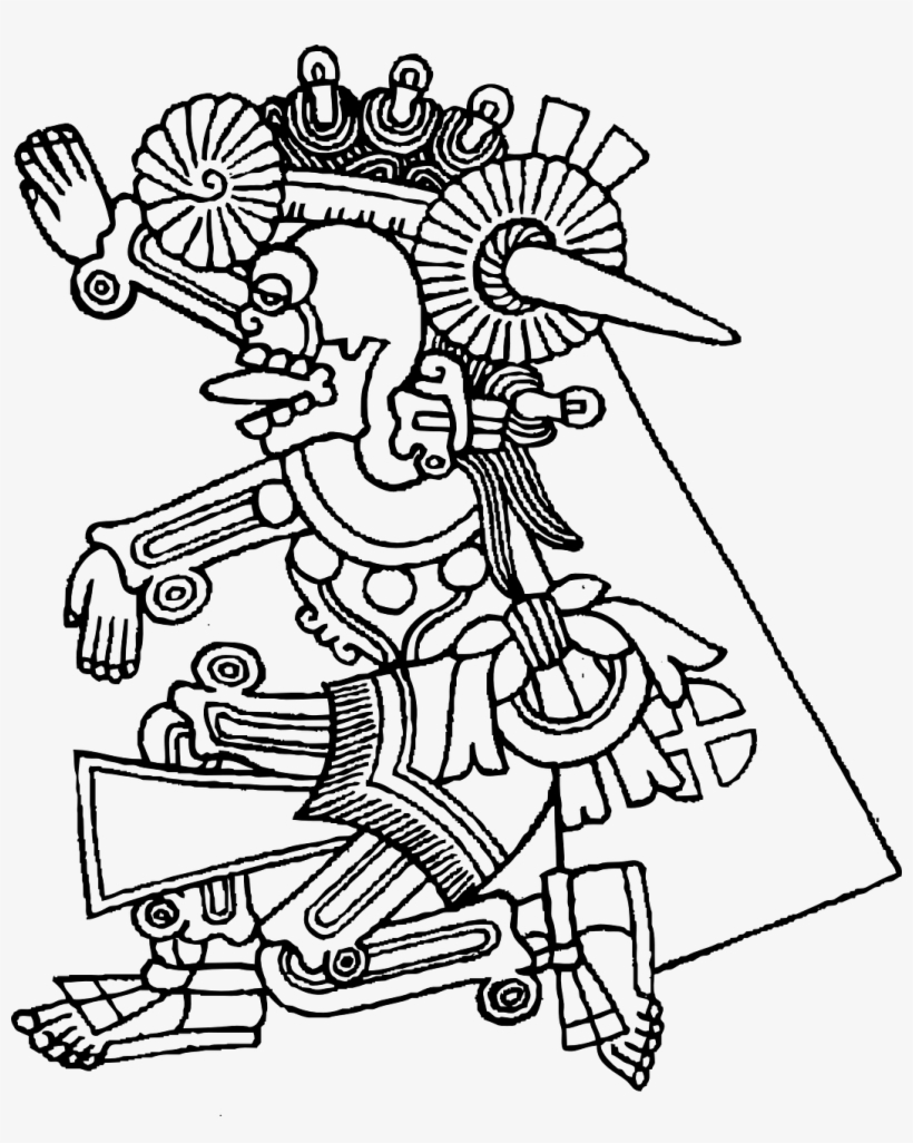 Aztec Codex Figure - Mictlantecuhtli Png, transparent png
