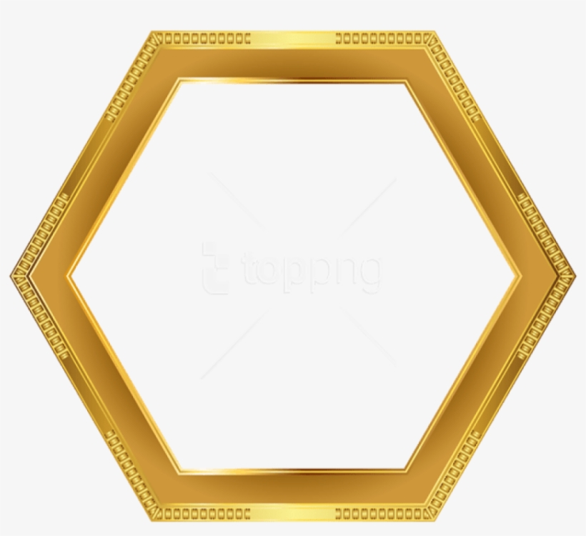 Free Png Download Deco Gold Border Frame Clipart Png - Platter, transparent png