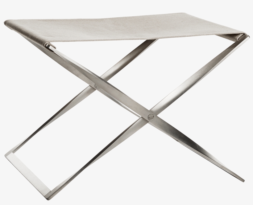 Pk91 Folding Stool Poul Kjærholm Canvas - Fritz Hansen Pk91, transparent png