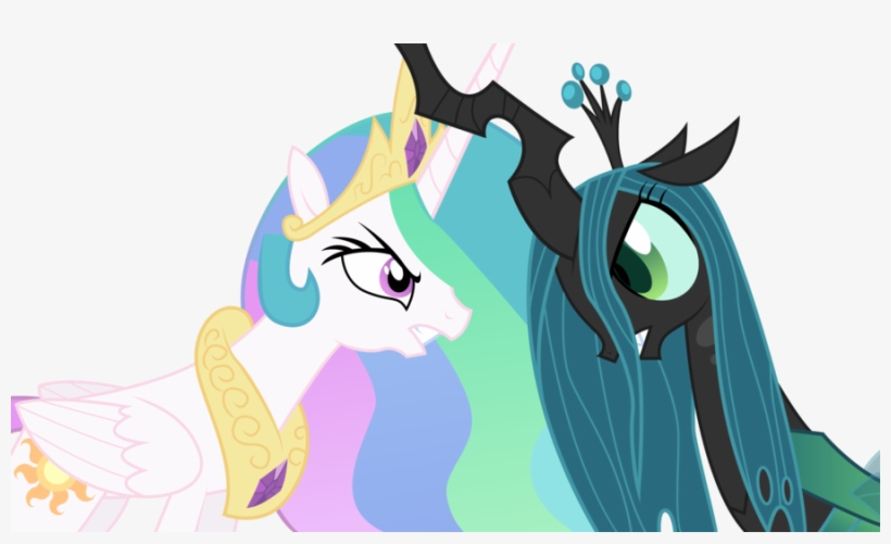Celestia And Chrysalis Fight, transparent png