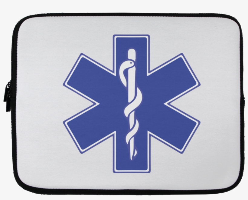 Star Of Life Blue Laptop Sleeve - Star Of Life, transparent png
