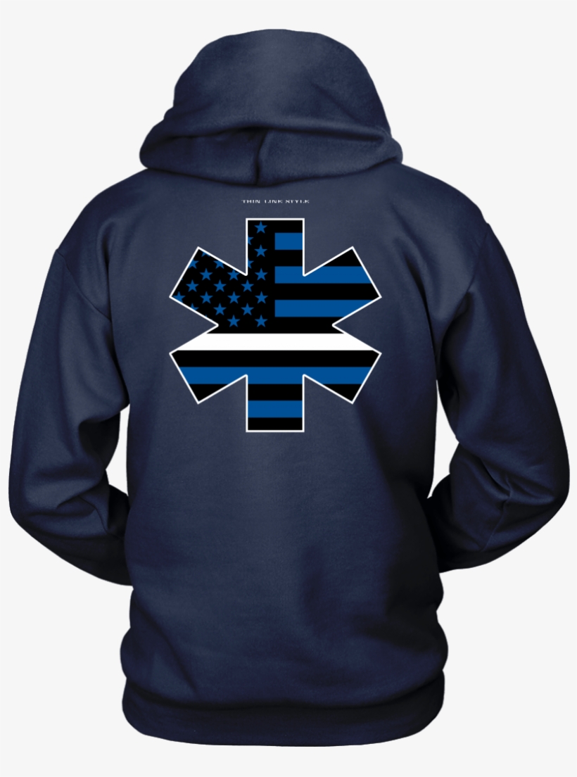 Star Of Life Ems Thin White Line Hoodie - Horse Hoodies, transparent png