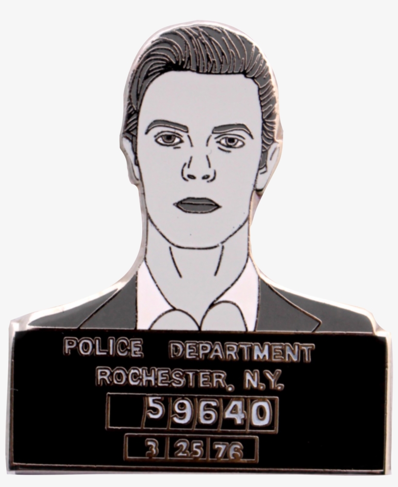 David Bowie, "rebel, Rebel" Mugshot Enamel Pin - Bust, transparent png