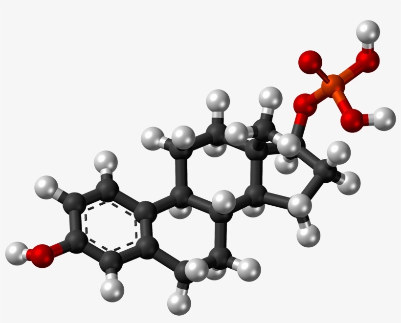 Estradiol Phosphate Molecule Ball - Estradiol Png, transparent png