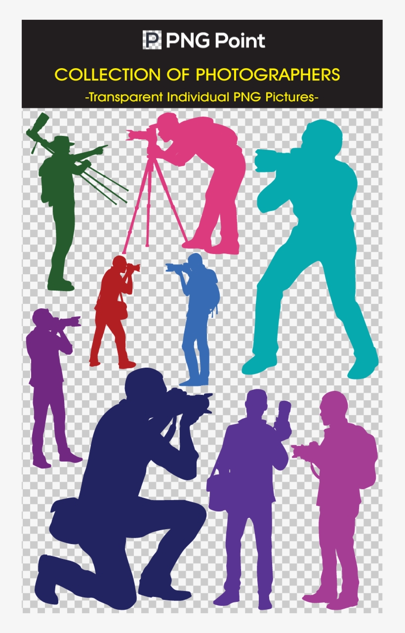 Silhouette Images, Icons And Clip Arts Of Photographers - Illustration, transparent png
