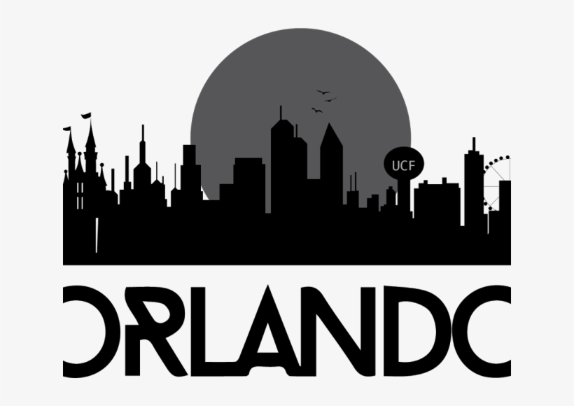 Project Description - Orlando Skyline Silhouette, transparent png