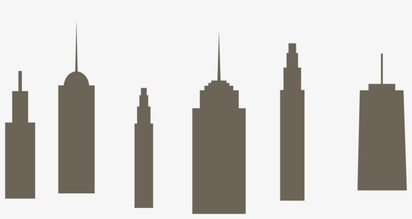 Magnifying Glass Image Arrow City Brown Skyline - Illustration, transparent png