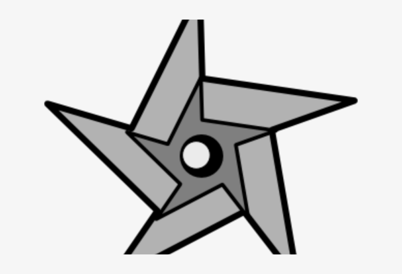 Ninja Clipart Silhouette - Printable Ninja Stars, transparent png