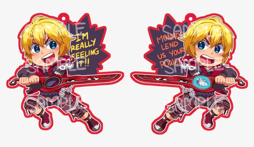 Shulk Acrylic Charm Prototype Is Done I Am Pleased - Cartoon, transparent png