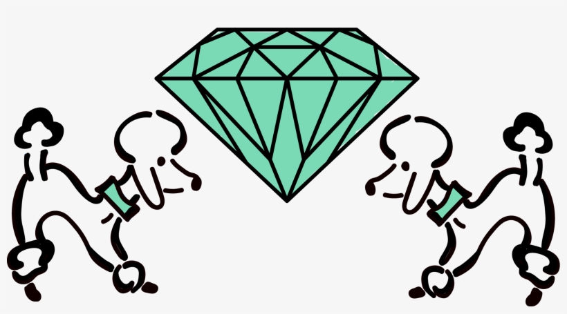 New Hand-drawn Logo For Diamond Dogs Salon In Galgate, - Diamond, transparent png