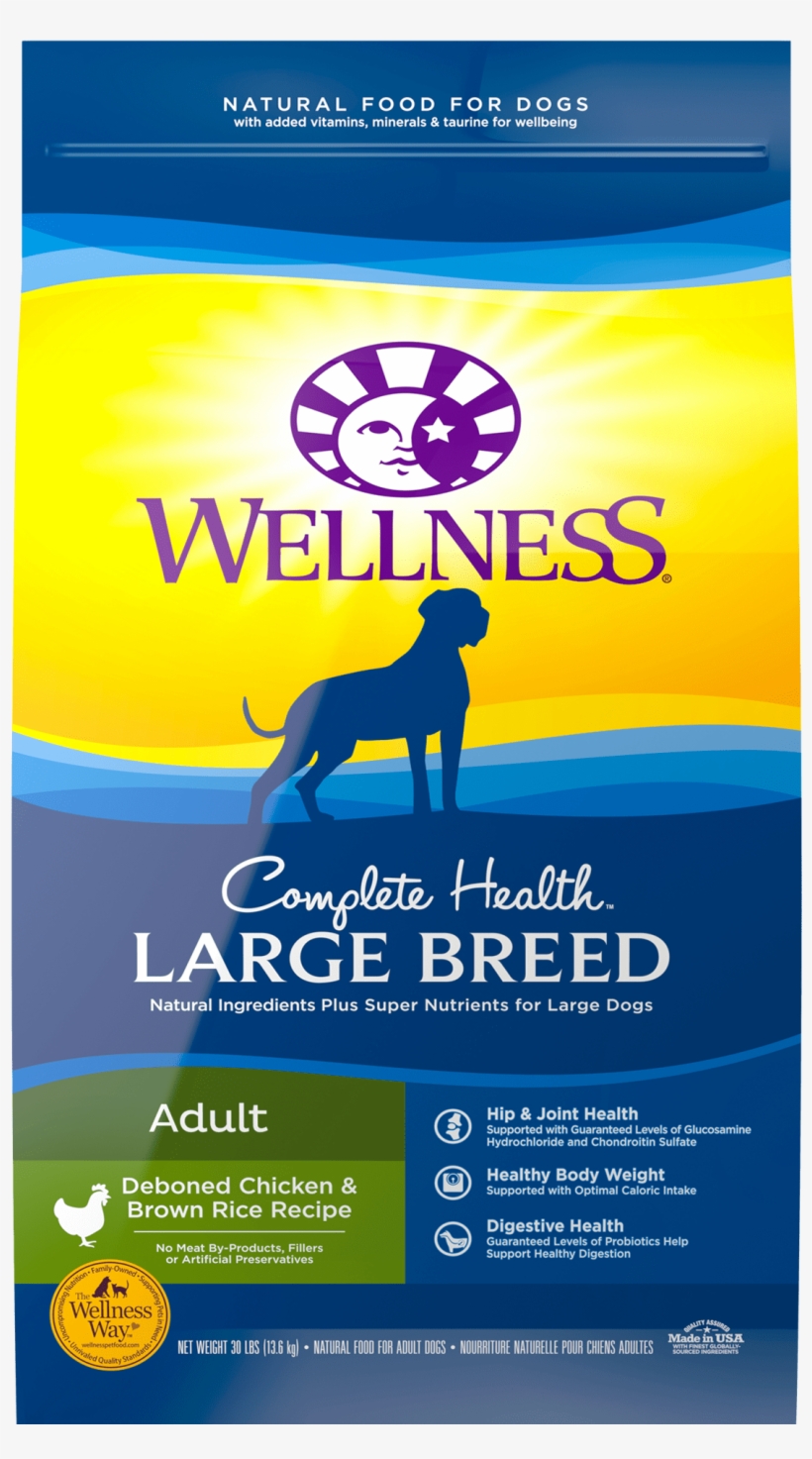 Dog Food - Wellness Complete Health Large Breed, transparent png