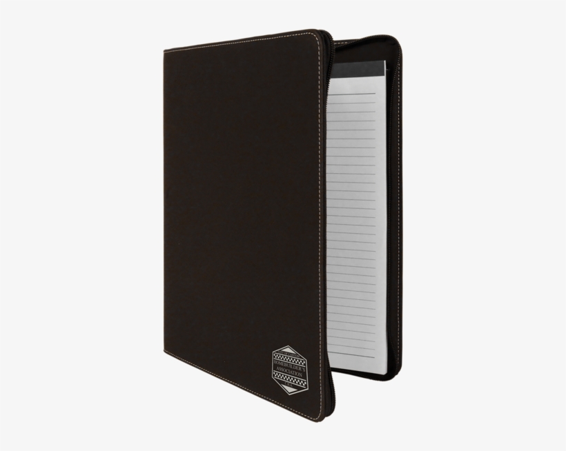 Laser Engraved Portfolios With Zipper - Littfun Thick 320 Sheets Soft Cover Faux Leather Journal, transparent png