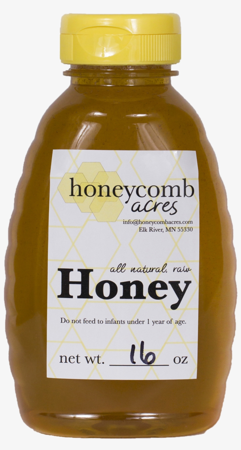 16oz Honey Bottle - Kombucha, transparent png