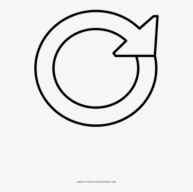 Circle Arrow Coloring Page - Elekta, transparent png