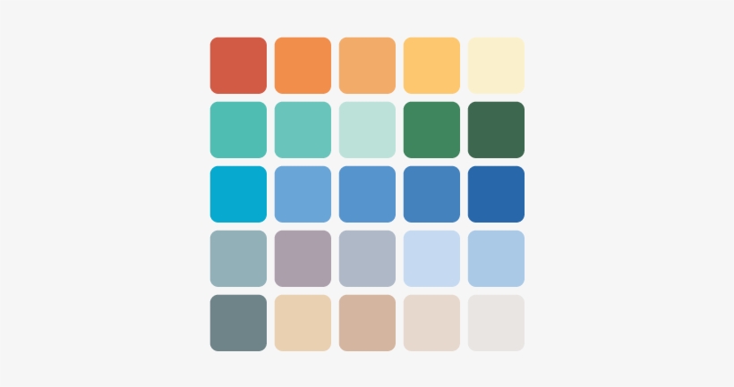 Diebenkorn Palette - Tints And Tones Of Orange, transparent png