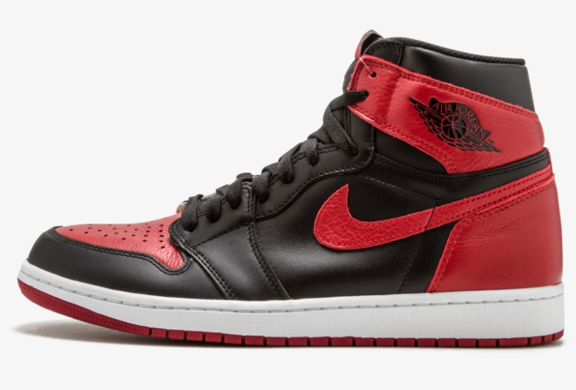Air Jordan 1 Retro High Og "banned", transparent png