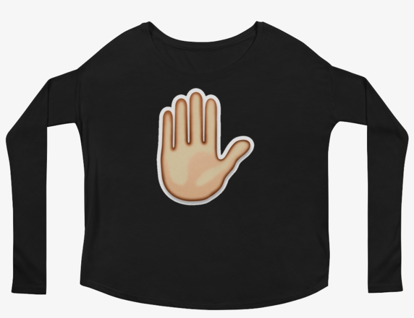 Women's Emoji Long Sleeve T Shirt - Long-sleeved T-shirt, transparent png