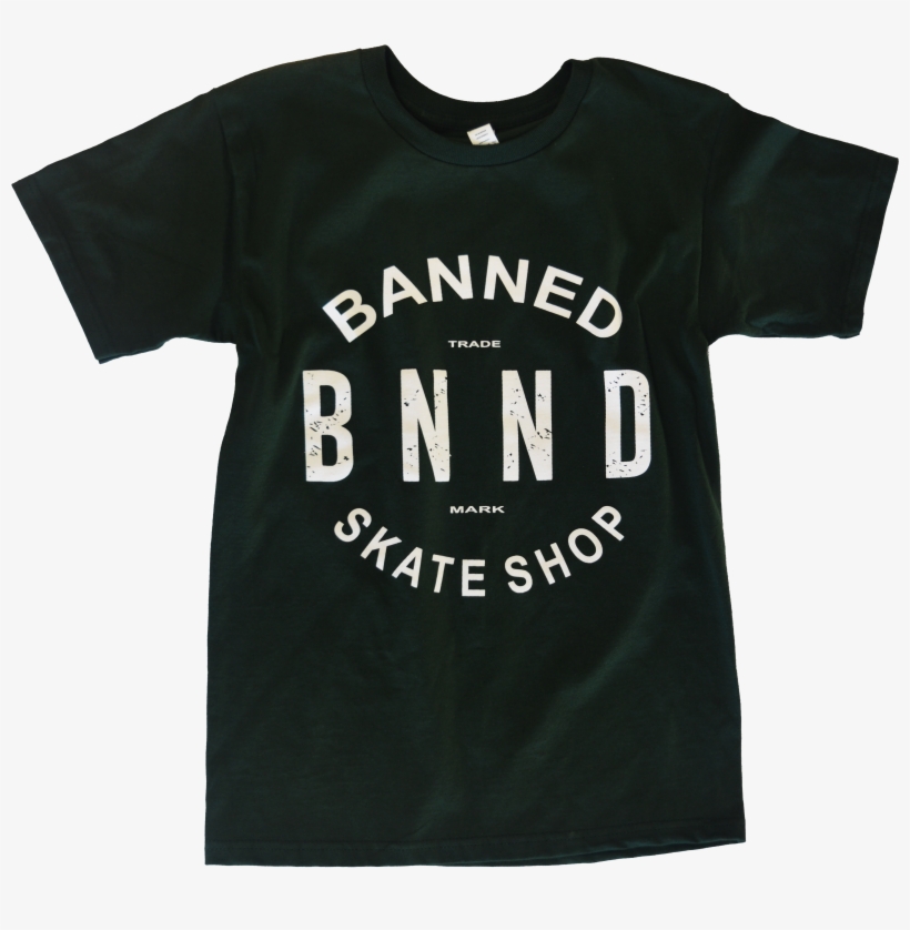 Banned T-shirt - Skull Skate T Shirt, transparent png