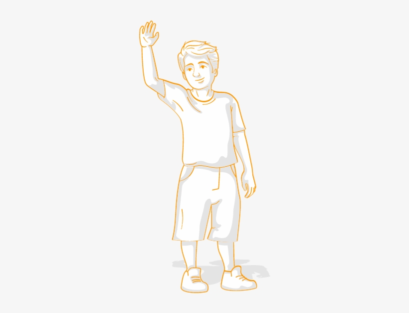 Hand Raised - Child, transparent png