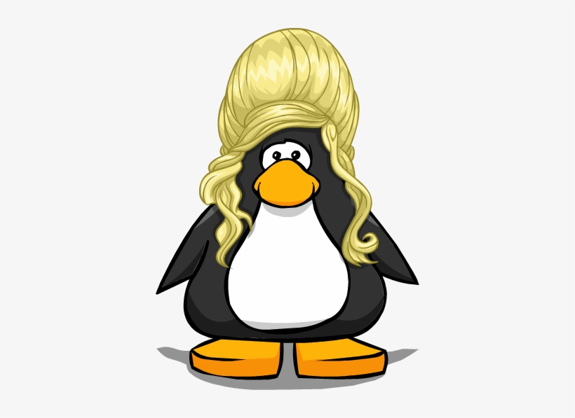 The Blonde Beehive From A Player Card - Penguin With A Horn, transparent png