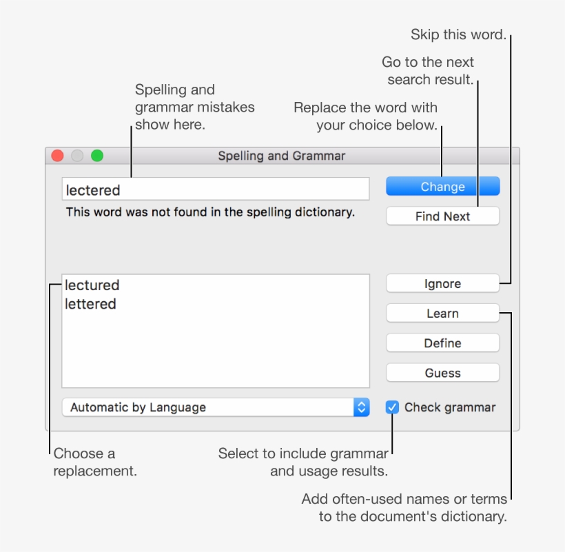 The Spelling And Grammar Window - Subscription, transparent png