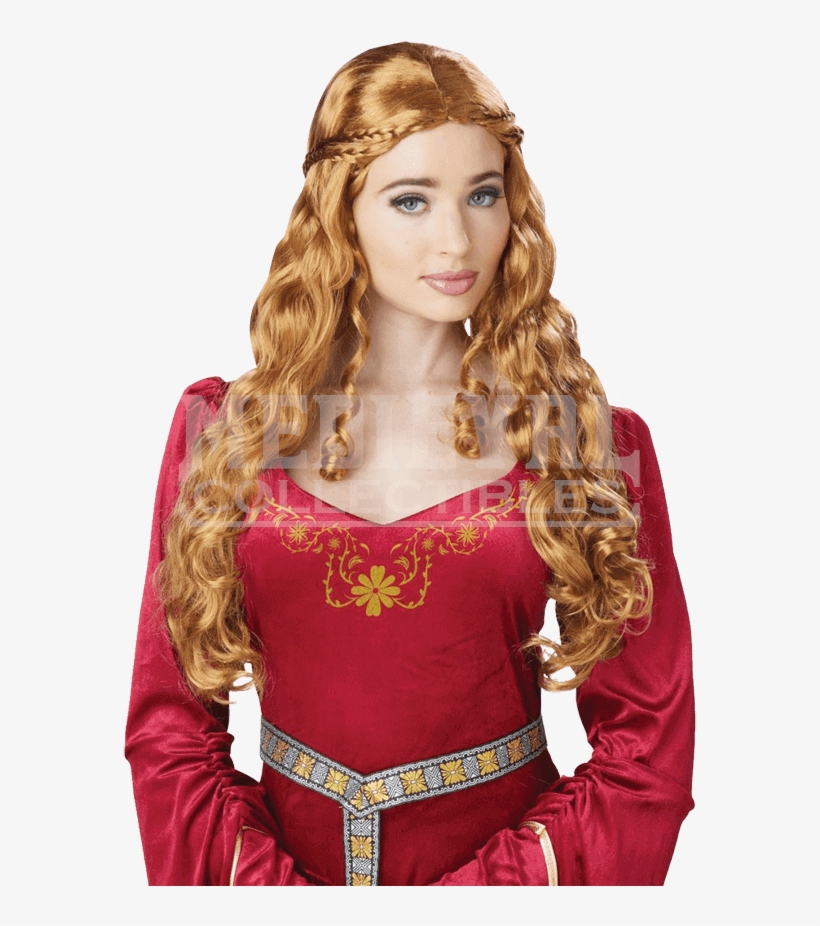 Blonde Lady Guinevere Wig - California Costumes Lady Guinevere Wig, Ginger, transparent png
