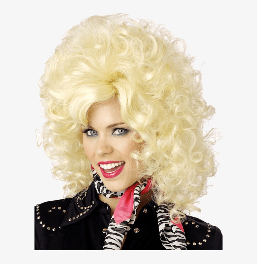 Country Western Diva Wig, transparent png