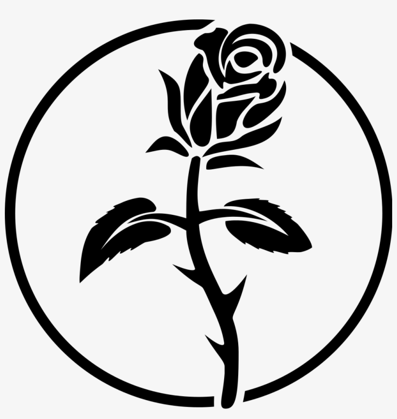 Black Rose - Black Rose Anarchist Symbol, transparent png