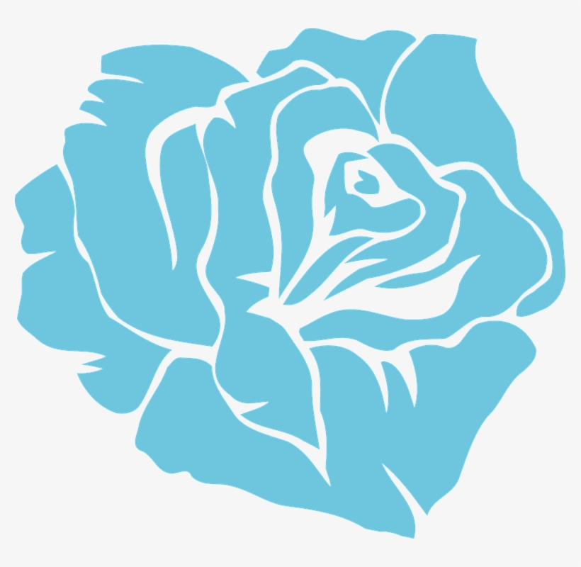 Blue Flower Vector Png - Blue Rose Vector Png, transparent png