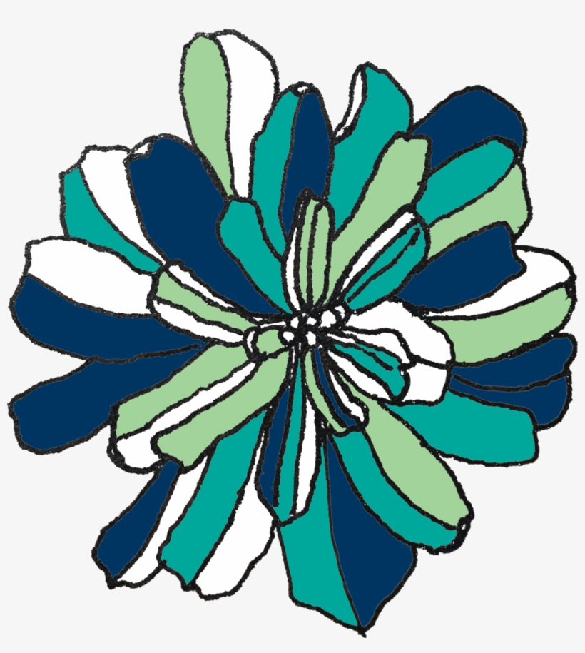 Blue Flower, transparent png