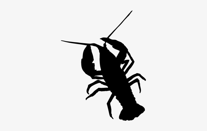 Png Black And White Crayfish Silhouette At Getdrawings - Crawfish Silhouette Clipart, transparent png