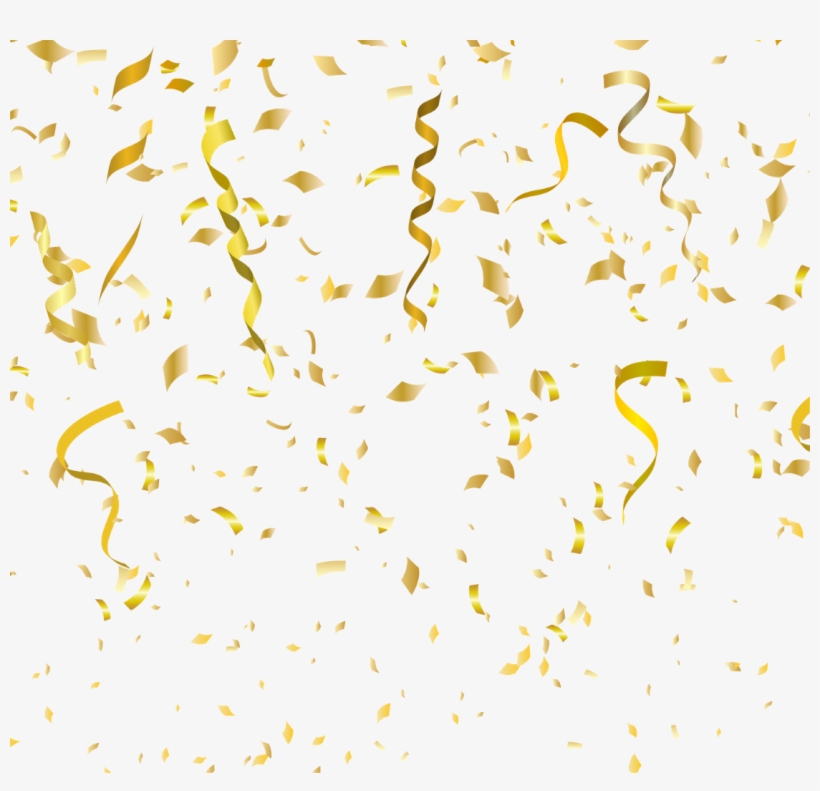 Mq Confetti Background Falling Gold Golden - Qtni Bachelorette Party Photo Booth Prop Set, transparent png