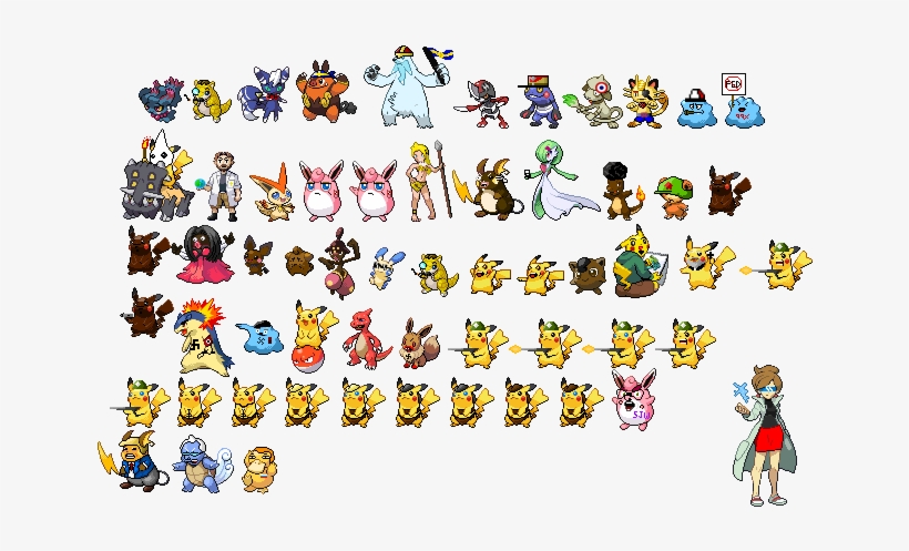 Software To Make A Video Game - Pokemon Video Game Sprites, transparent png