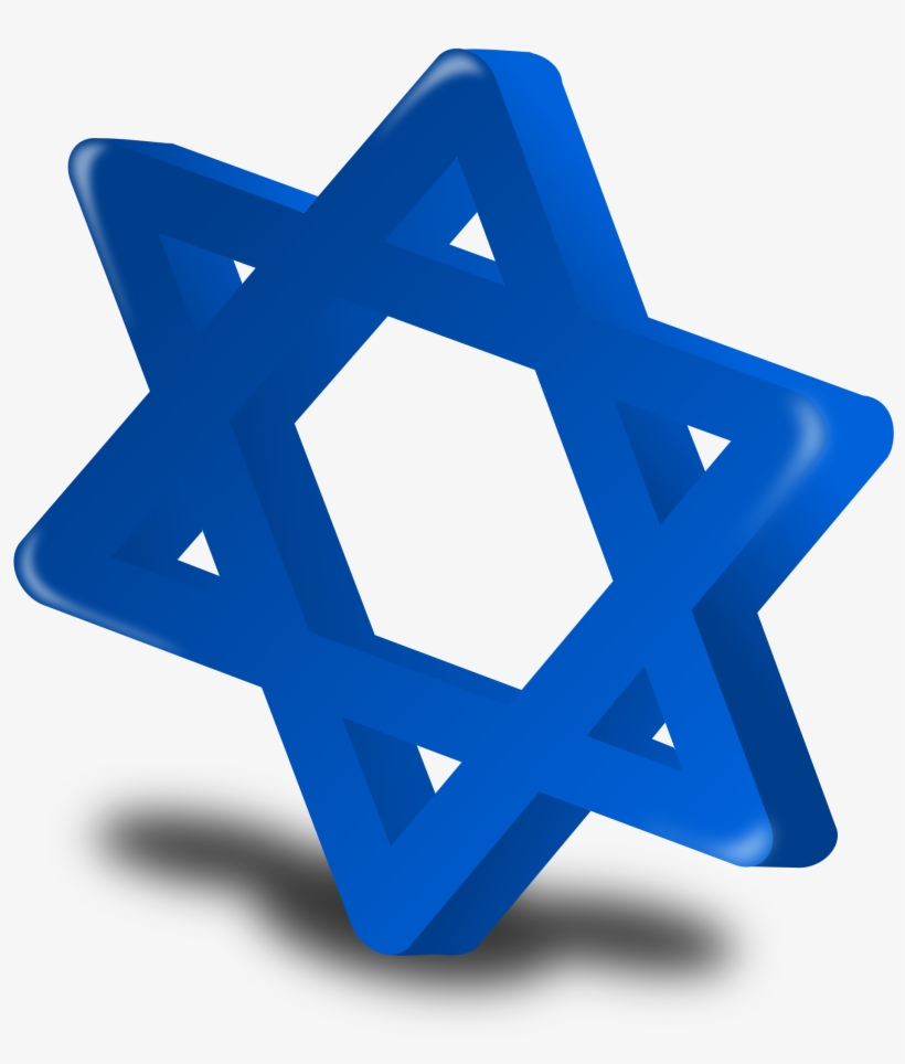 Iconos De La Hanukkah - Estrela De Davi Em 3d, transparent png