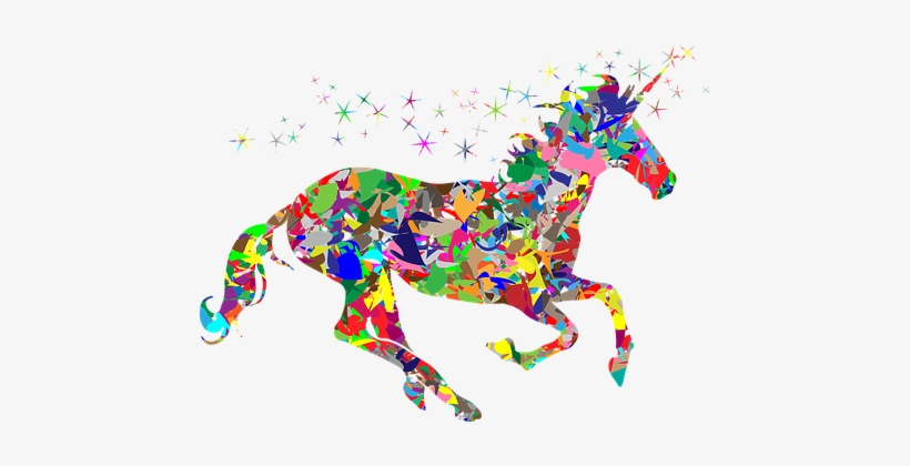 Colorful Prismatic Chromatic Rainbow Polyg - Happy 10th Birthday Ella, transparent png