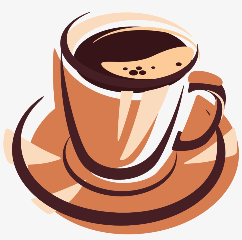 Coffee Cafe Hand Painted Handpainted Transprent Png - Coffee Drawing Png, transparent png