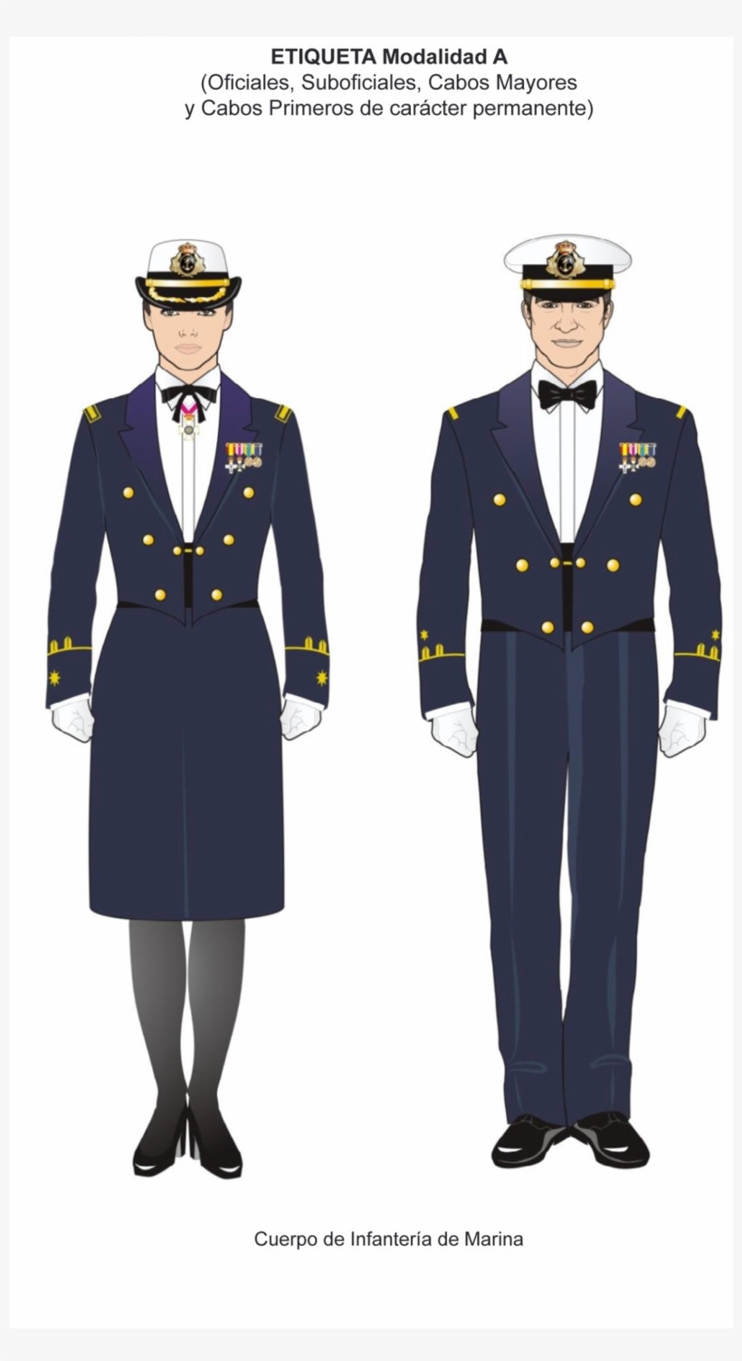 Infantería De Marina Etiqueta A - Uniformes Fuerzas Armadas Españolas, transparent png