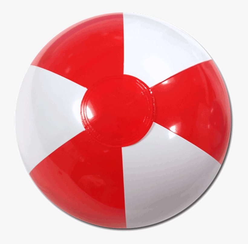 Beach Ball Red, transparent png