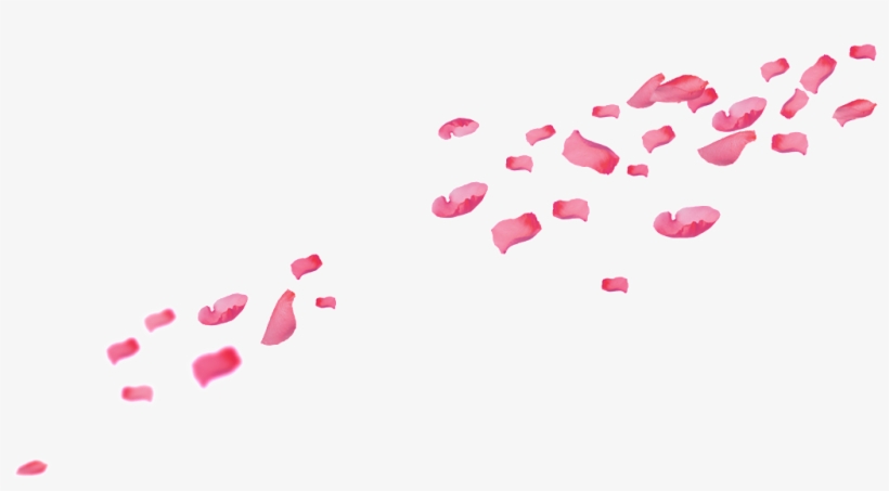 Pink Falling Petals Png Element - Portable Network Graphics, transparent png