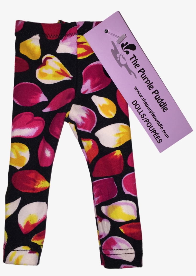 Falling Petals Doll Leggings - Leggings, transparent png